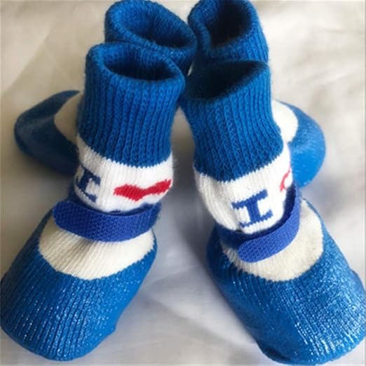 Chaussettes Chien Anti Derapant Sangle D Epaule Anti Traction Impermeable Protege Griffes Chaussettes Impermeables Anti Derapantes Chaussures Adaptees Aux Chiens De Petite Et Moyenne Taille 4 5cm Amazon Fr Animalerie