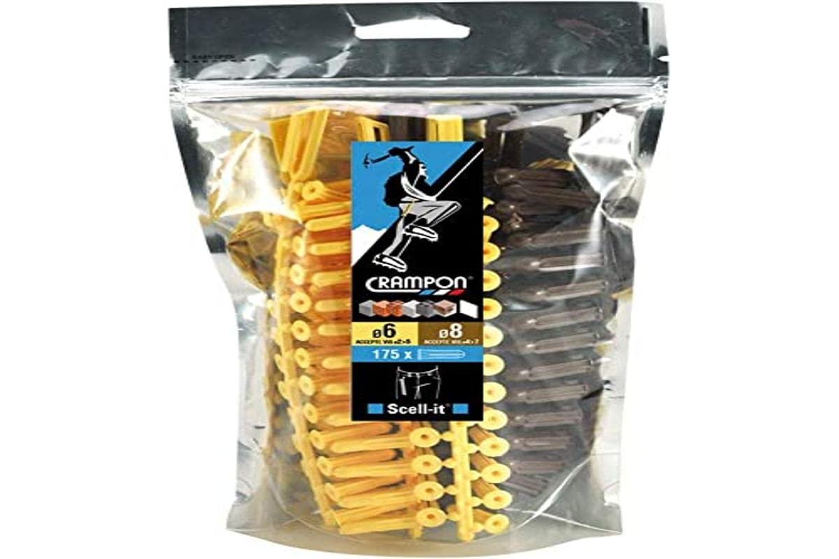 Crampon CRMIX-MEGA Scell-it Anchor, Yellow/Brown, 2 à 4mm