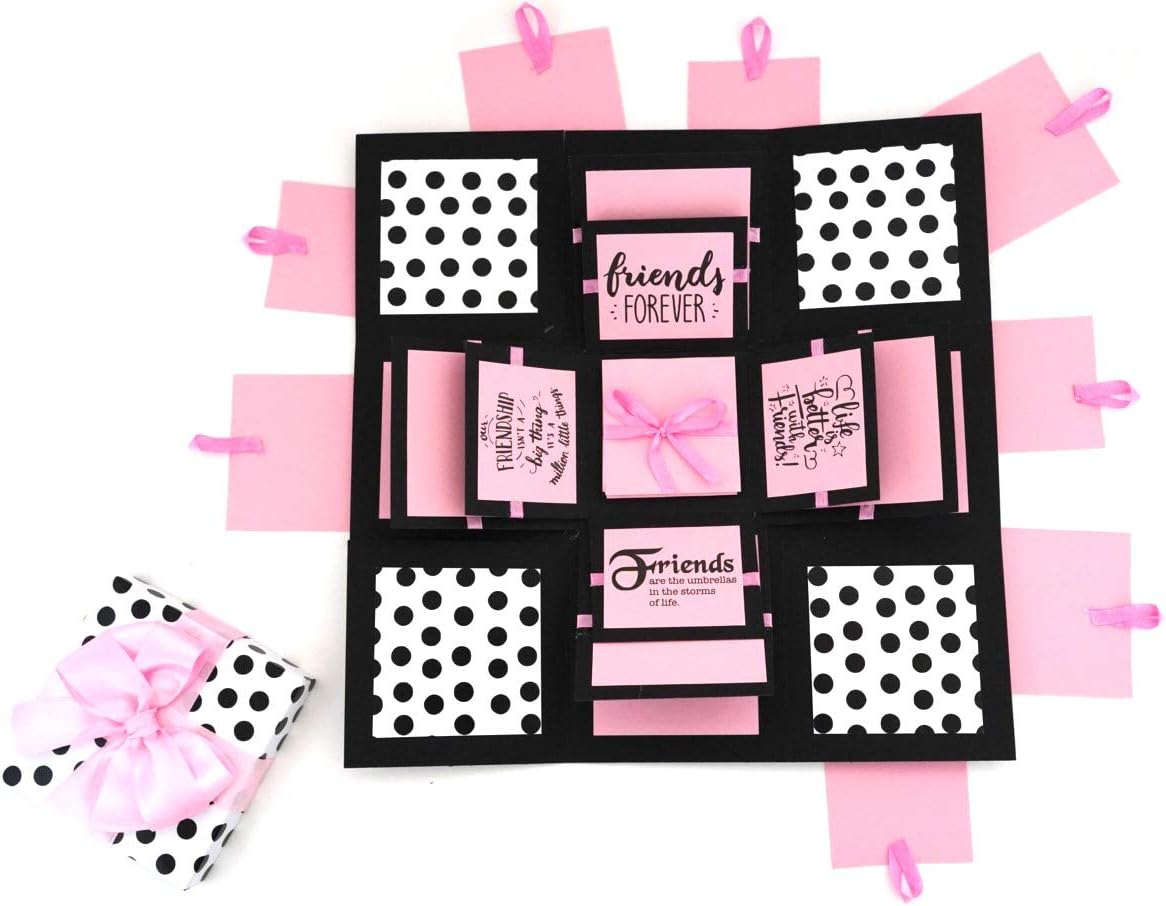 Crack of Dawn Crafts 3 Layered Happy Explosive Box Polka Party (Friendship)