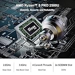 UM250-Mini-PC-AMD-Ryzen-5-PRO-2500U-4C8T-Windows-10-Pro-Mini-Computer-DDR4-16GB-RAM256GB-SSD-HDMIDPUSB-C-4K60Hz-Output-2X-RJ45-Port-4X-USB31-Port-WIFI6-AX200-BT51-Radeon-Vega-8-Graphics