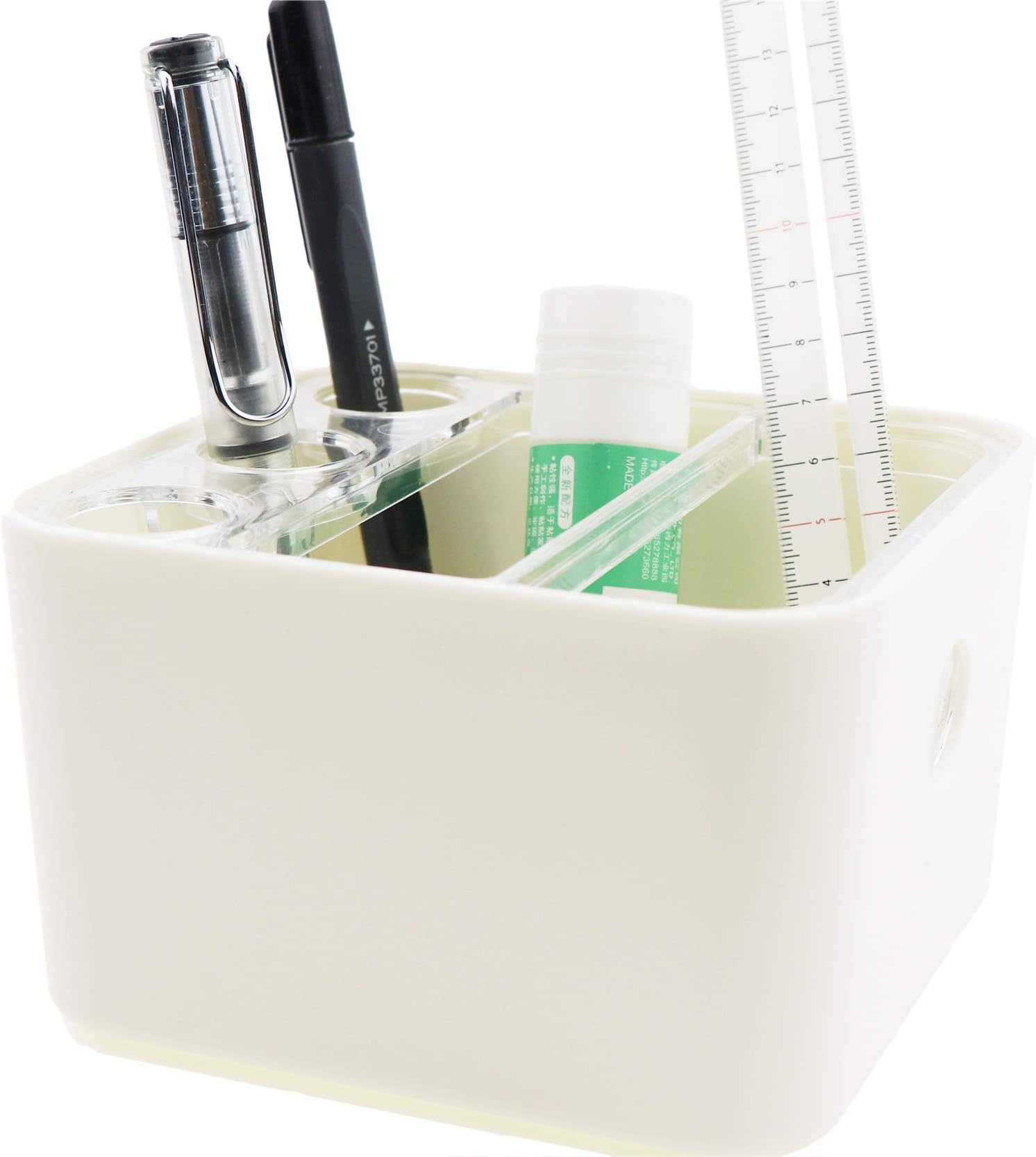 SweetDays Desktop Pen Pencil Holder Storage Organizer Basket (White)