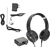 Water Leak Detector Tool, Dual Probe Underground Water Pipe Leakage Detection Test Kit with Headphone for Home, Indoor and Outdoor (US Plug)