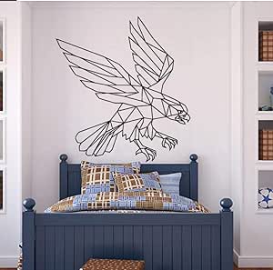 Pegatinas De Pared Calcomanías Águila Aves Animales Geométricos Líneas