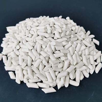 Tonmp 5 Pound Rock Tumbling Ceramic Filler Media - 3/16 X 3/8 inch Small Cylinder Ceramic Pellets for All Type Tumblers (5 LB)