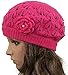 MINAKOLIFE Womens Super Soft Flower Laciness Knit Beanie Hat