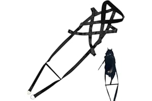 Dog Pulling Harness, Adjustable Nylon Dog Sled Harness for Behaviors Training, Weight Pulling, Canicross, Ski-Joring