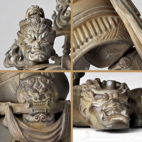 Kaiyodo Takeya Revoltech Action Figure: #001 Tamonten Wooden Version