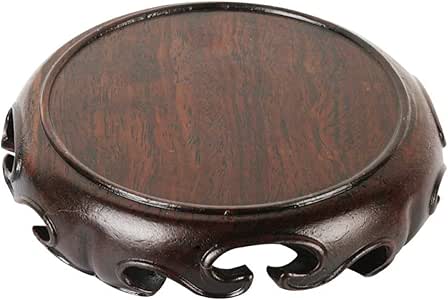 INSTO Sólido Madera Hecho a Mano Base,la Raíz Tallada Extraño Roca Base