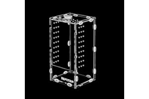 REPTITRIP Jumping Spider Enclosure, Tarantula Larvae Enclosure 4x4x8, Spider Terrarium, Acrylic Terrarium for Arthropods, Spiders and Insects