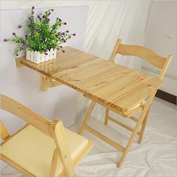 wall mounted table and chairs