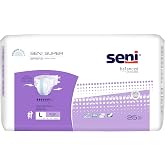 Seni Super Unisex Adult Incontinence Briefs with Tabs, 45-59 in, 50 ct | Breathable, Disposable Brief for Men &amp; Women