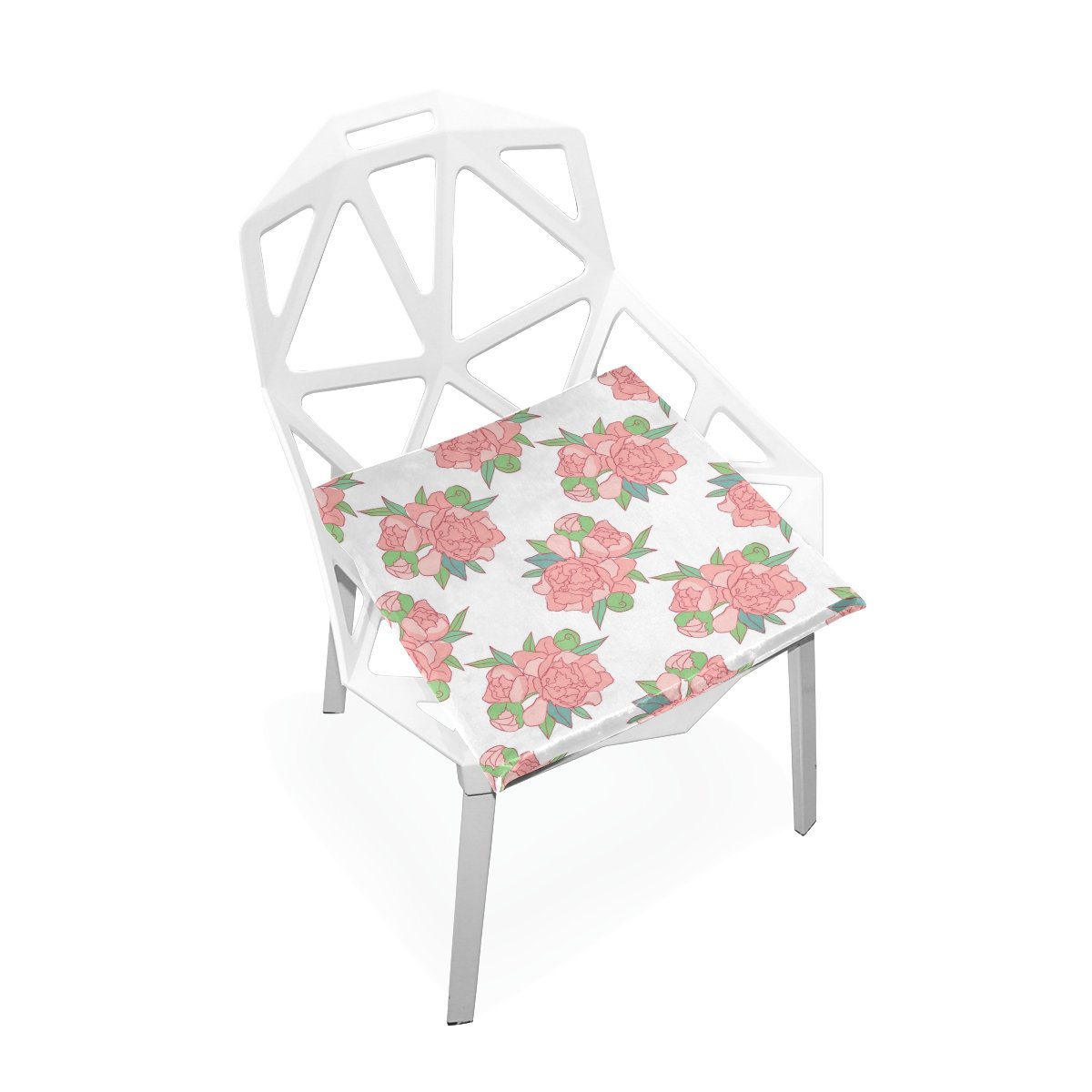 Amazoncom PLAO Chair Pads Pink Flowers Soft Seat Cushions Nonslip