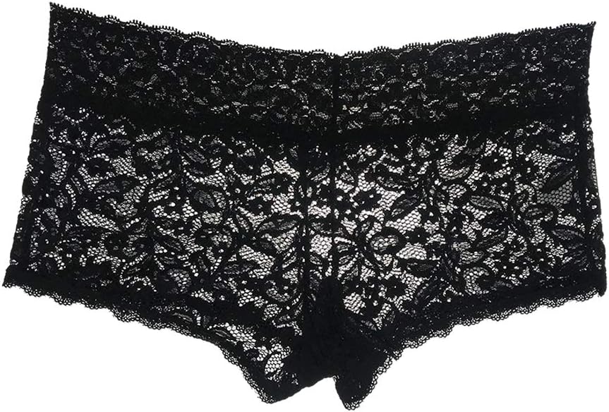 FRDMBeauty Boyshort Panties Sexy Lace Underwear Floral Breathable Briefs Lingerie for Women