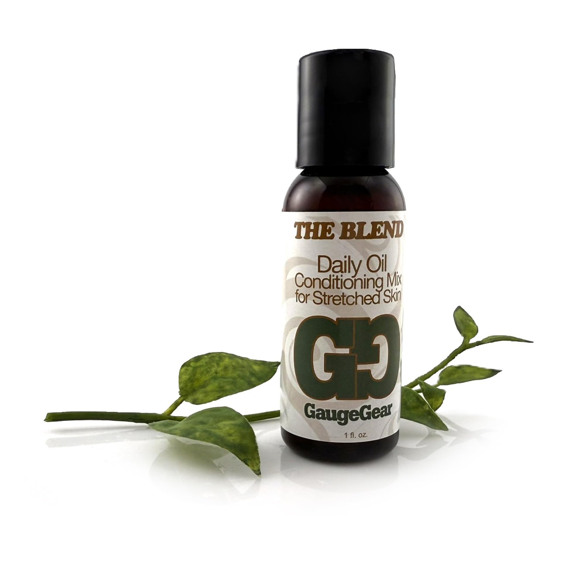 Gauge Gear The Blend - 1 oz | Daily Oil Conditioning Mix | One Ounce 100% All Natural Therapeutic Grade Essential and Carrier Oils | Piercing Aftercare w/Jojoba | Used for Plugs, Tapers, Expanders