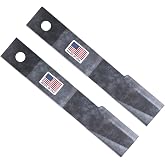 Replacement Bush Hog Rotary Cutter Blades &ndash; Part Number 7555, 24&rsquo;&rsquo;x3/4&rsquo;&rsquo; Rancher Supply Blades and Compatible Rotary Replacement Blades for Brush Mowers (2 Blade Set)