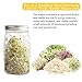 Stainless Steel Sprouting Lids for Wide Mouth Mason Jars - Strainer Lid for Canning Jars and Seed Sprouting Screen