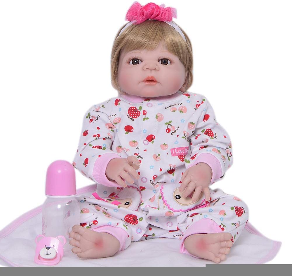 Prezzo WYCD Bambola Rinata Simulazione del Silicone Vinile Bambole Reborn Molle del Bambino Realistica Bambini Giocattolo 22Pollici 57Centimetri Offerte