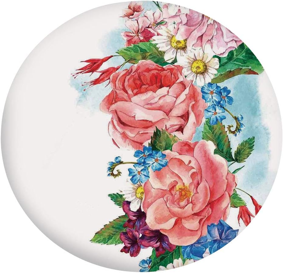 Mantel ajustable de poliéster con bordes elásticos, hojas con rama