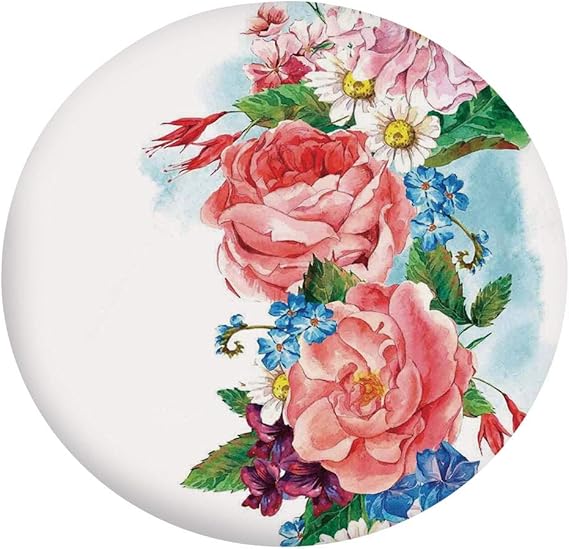 Mantel ajustable de poliéster con bordes elásticos, hojas con rama