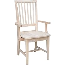 International Concepts 265A Mission Side Chair with Arms