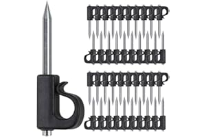 SELEWARE 40 Pieces Q-Hanger, Home Christmas Lights Hanger Hooks for Easy Release Outdoor Wire and Fairy Lights, Heavy Duty 40