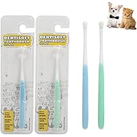 JGocot Small Dog Toothbrush,|Micro Brush Head|Nano Bristle|Soft Pet Toothbrush for Sensitive Gum&Teeth, Dog Teeth Cleaning Ki