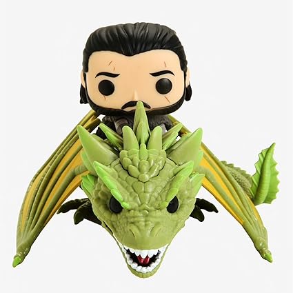 jon snow on dragon funko pop