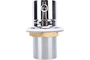 Stainless Steel Bathtub Shower Mixer Valve Thermostatic Mixing Valve for RVs Boats Yachts with Compact Embedded Design Easy I