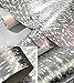 Teemall Luxury Silver Foil Mosaic Background Flicker Wall Paper Modern Roll/Hotel Ceiling/Decorative Wallpaper Roll Pale Silver Colour 20.8''x78.7''
