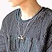 Dumbbell Pendant Genuine Necklace Men's Stainless Steel Chain (rhodium)