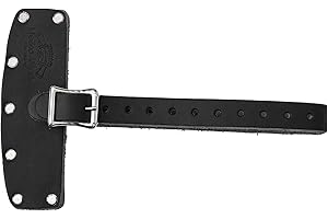 1844 HELKO WERK GERMANY Helko Werk Leather Axe Sheath (Medium) - Geniune Leather Sheath for Axes and Hatchets Leather and Hatchet Cover and Axe Cover (Medium Black) S122BK
