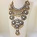 Zhenhui Vintage Silver Gold Tone Long Boho Statement Necklace Trendy Bohemian Turkish for Women Accessories from Indian Jewelry (Yellow)
