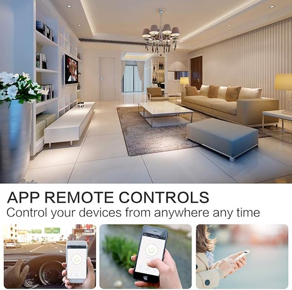 Avatar Controls Enchufe inteligente WiFi de 16 A compatible con Amazon Alexa y Google Home control remoto mediante aplicacin funcin temporizador enchufe Alexa 4 unidades