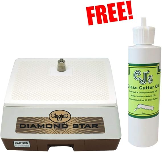 Glastar Diamond Star Glass Grinder w/Free 8oz. CJ's Cutting