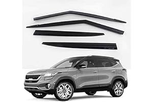 ZZDSNJ Tape-On Rain Guard 4-Piece for 2020-2023 Kia Seltos Windows Visor Shield Shade Smoke…