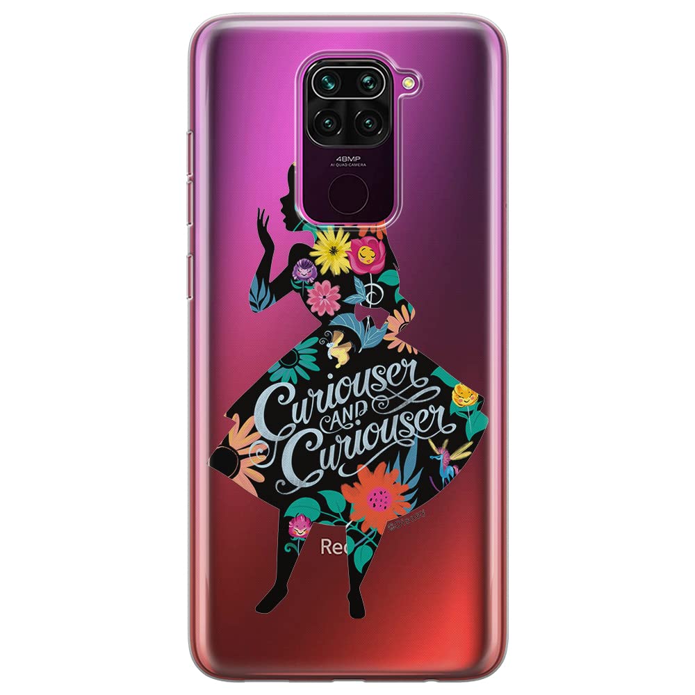 ERT GROUP mobile phone case for Xiaomi REDMI NOTE 9 original and officially Licensed Disney pattern Alice 002 optimally adapted to the shape of the mobile phone, partially transparent