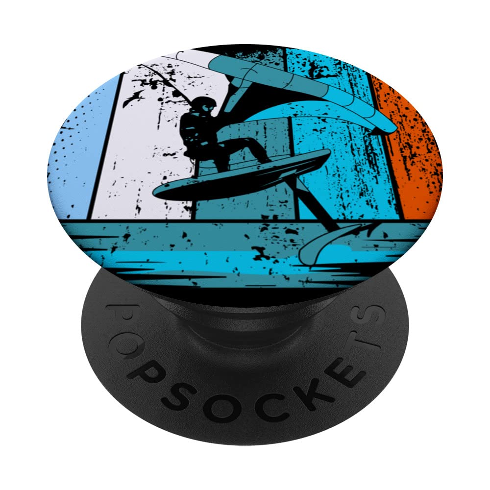 Wing Surf Wing Foil Wingsurfer Retro PopSockets Swappable PopGrip