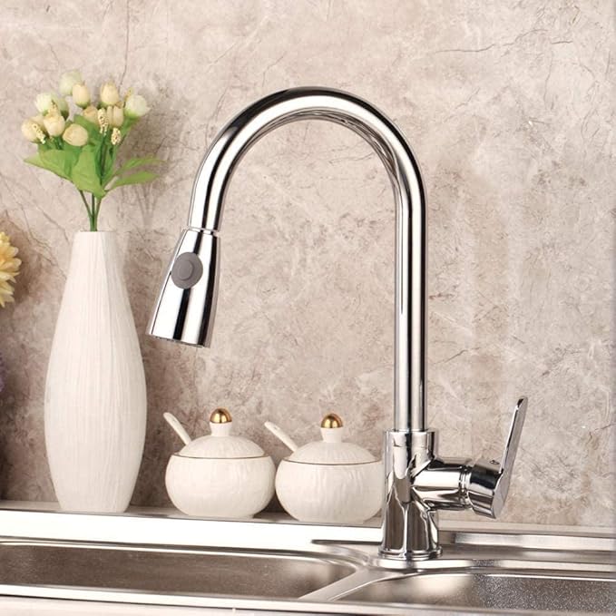 Grifos Monomando Para Fregadero De Níquel Cepillado Grifería Monomando