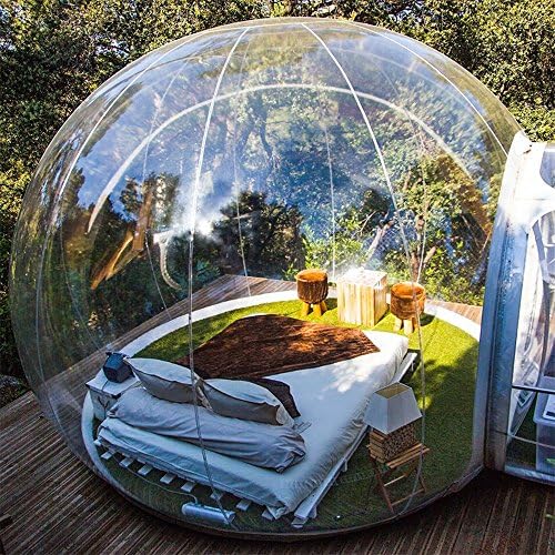 1 pcs Outdoor Multi-Person Bubble Tent House Inflatable，Family Camping Backyard Transparent Air Dome Tents with Free CE/UL Blower And Repair kit