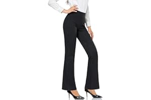 Tapata Women Dress Pants 28"/30"/32"/34" High Waist Stretchy Bootcut Pants Tall, Petite, Regular for Office Business Casual