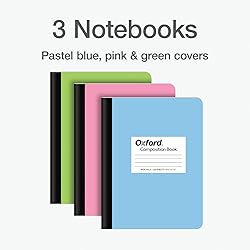 Oxford Composition Notebooks, 9-3/4 x 7-1/2 Inch