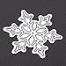 Whitelotous Cutting Dies Stencil Metal Mould for DIY Scrapbook Album Paper Card (4pcs Snowflake)