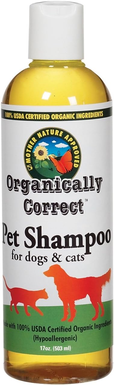Organically Correct Dog and Cat Pet Shampoo, 17-Ounce
