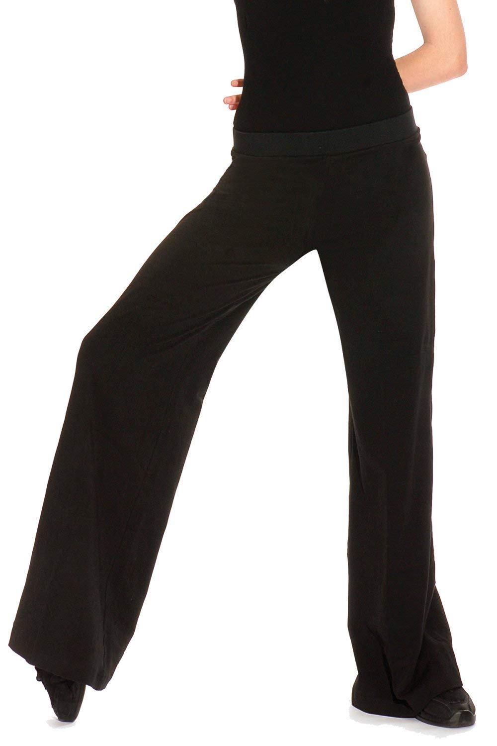 Roch Valley Women's Cotton Hipster Jazz Pants, Black, L
