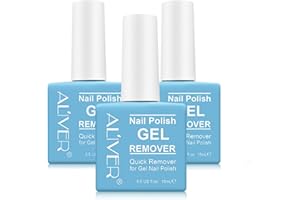 TUDIQE 3Pack Gel Nail Polish Remover, Nail Polish Remover for Gel Nails, Ultra-Powerful Nail Polish Remover for Natural, Quickly & Easily Magic Soak-Off Gel Polish in 2-5 Minutes-Safe, No Need for Soaking