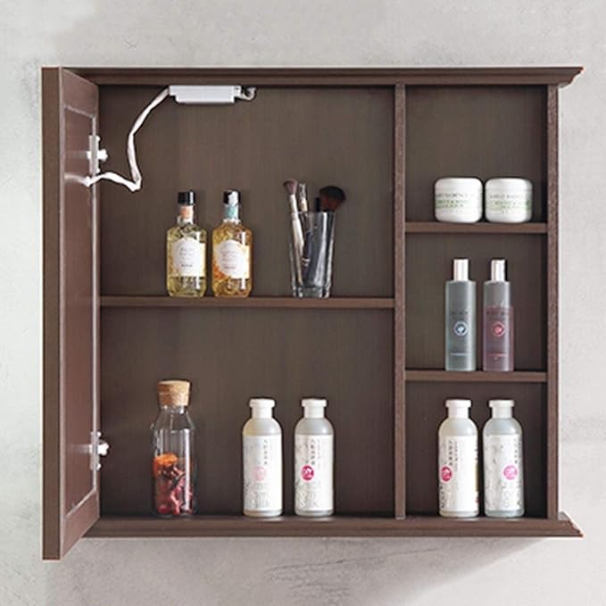 Amazon Com Medicine Cabinets Bathroom Touch Led Mirror Cabinet Home Mirror Cabinet With Door Anti Fog Mirror Cabinet Wall Mounted Color Black Size 601470cm Home Kitchen