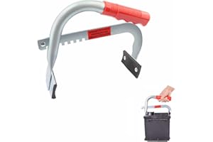 IHOTDER Heavy Duty Battery Carrier,Ergonomic&Adjustable 4.5 to 7.5 Inch Battery Hold Down Kit,Car Battery Carrier Tool with Rubberized Non-Slip Mounting Feet for Battery Holdling