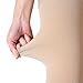 MGANG Thigh High Leg Sleeve 20-30 mmHg Graduated Compression with Grip Top, Medical Compression Stockings for Men and Women, with Varicose Veins, Lymphedema, Swelling & Venous Insufficiency, Beige L