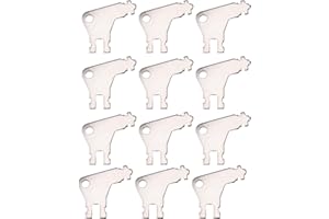 GOSKNOR 12pcs Paper Towel Dispenser Key for Georgia Pacific, Iron Tissue Dispenser Key Replacement Toilet Paper Holder Opener Compatible with Georgia Pacific