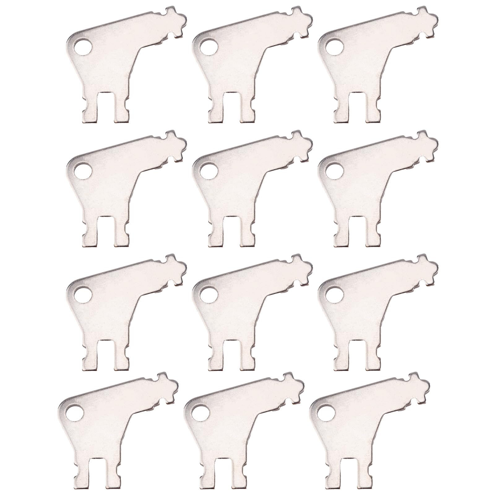 Photo 1 of 12pcs Paper Towel Dispenser Key for Georgia Pacific, Iron Tissue Dispenser Key Replacement Toilet Paper Holder Opener Compatible with Georgia Pacific